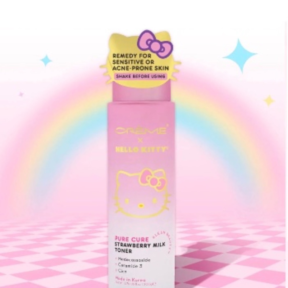The crème shop Hello Kitty Pure Cure Strawberry Milk Toner